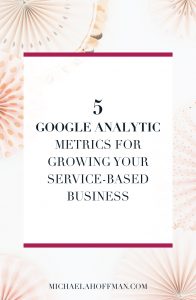 Are you a small business owner or blogger trying to grow your pageviews each month, only to be confused by all the numbers Google Analytics is showing you? Here are the 5 Metrics You need to know to grow your website traffic, creating content that connects, and learn about your ideal client. Read the post now.