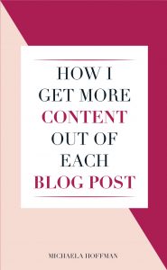 Do you hate creating content for your online business? Here is how I get more life out of my old blog content without having to create new content and stress out about yet another thing I need to do to grow my online business