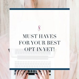 If you are an online business owner or blogger trying to grow your email list you cannot ignore your lead magnet. And your opt-in can't just be any old thing you have lying around it needs to be epic. Read my post on the 8 must haves for your lead magnet and grow your email list!