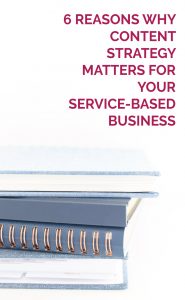 Blue stack of books - 6 Reasons Why Content Strategy Matters for Your Service-based Business